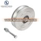 6'' High quality heavy duty solid steel v-groove wheel for sliding door with roller bearing