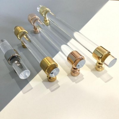 High Grade Durable Clear Rod Acrylic Cabinet Door Handles