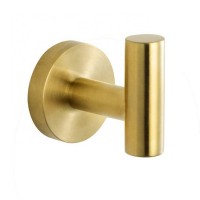 Amazon Hot Selling Wall Mount 304 Stainless Steel Bathroom Accessories Gold Robe Hook Towel Hook Clothes Hook