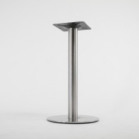 Furniture SS201 28" Round Polished Stainless Steel Dining Table Base