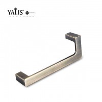 Modern long black brushed chrome replacement kitchen door handles