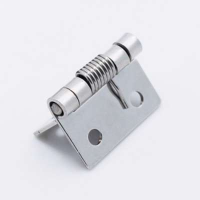 Brush finish stainless steel small self closing spring hinge for cabinet