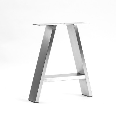 Heavy duty brush finish stainless steel industrial table legs for sale