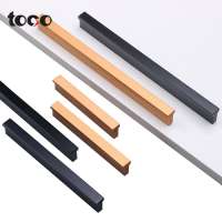 TOCO Shower Pull Handle Brushed Steel Kitchen Door Handles Cabinet Manufacturers Pull Handle